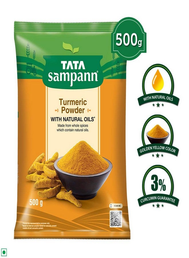 Tata Sampann Turmeric Powder With Natural Oils, 500g - Image 2
